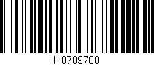 Código de barras (EAN, GTIN, SKU, ISBN): 'H0709700'