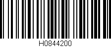 Código de barras (EAN, GTIN, SKU, ISBN): 'H0844200'
