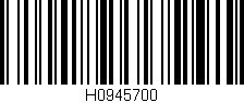 Código de barras (EAN, GTIN, SKU, ISBN): 'H0945700'