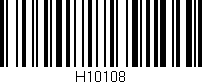 Código de barras (EAN, GTIN, SKU, ISBN): 'H10108'