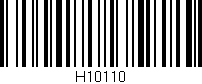 Código de barras (EAN, GTIN, SKU, ISBN): 'H10110'