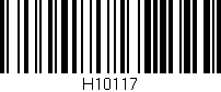 Código de barras (EAN, GTIN, SKU, ISBN): 'H10117'