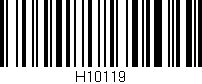 Código de barras (EAN, GTIN, SKU, ISBN): 'H10119'