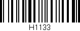 Código de barras (EAN, GTIN, SKU, ISBN): 'H1133'