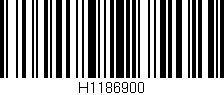 Código de barras (EAN, GTIN, SKU, ISBN): 'H1186900'