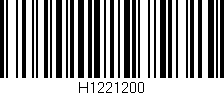 Código de barras (EAN, GTIN, SKU, ISBN): 'H1221200'