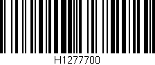 Código de barras (EAN, GTIN, SKU, ISBN): 'H1277700'