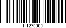 Código de barras (EAN, GTIN, SKU, ISBN): 'H1278900'