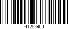 Código de barras (EAN, GTIN, SKU, ISBN): 'H1293400'