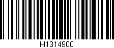 Código de barras (EAN, GTIN, SKU, ISBN): 'H1314900'
