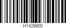 Código de barras (EAN, GTIN, SKU, ISBN): 'H1426600'