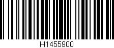 Código de barras (EAN, GTIN, SKU, ISBN): 'H1455900'