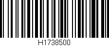 Código de barras (EAN, GTIN, SKU, ISBN): 'H1738500'