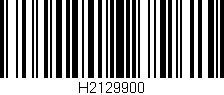 Código de barras (EAN, GTIN, SKU, ISBN): 'H2129900'