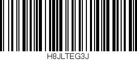 Código de barras (EAN, GTIN, SKU, ISBN): 'H8JLTEG3J'