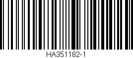 Código de barras (EAN, GTIN, SKU, ISBN): 'HA351182-1'