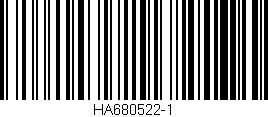 Código de barras (EAN, GTIN, SKU, ISBN): 'HA680522-1'
