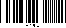 Código de barras (EAN, GTIN, SKU, ISBN): 'HASB0427'