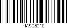 Código de barras (EAN, GTIN, SKU, ISBN): 'HASB5210'
