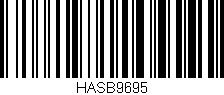 Código de barras (EAN, GTIN, SKU, ISBN): 'HASB9695'