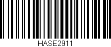 Código de barras (EAN, GTIN, SKU, ISBN): 'HASE2911'
