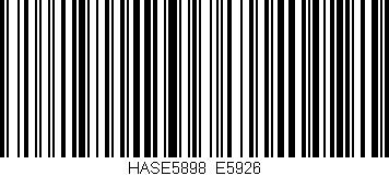Código de barras (EAN, GTIN, SKU, ISBN): 'HASE5898/E5926'