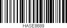 Código de barras (EAN, GTIN, SKU, ISBN): 'HASE8689'