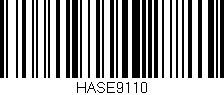Código de barras (EAN, GTIN, SKU, ISBN): 'HASE9110'