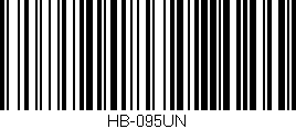 Código de barras (EAN, GTIN, SKU, ISBN): 'HB-095UN'