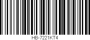 Código de barras (EAN, GTIN, SKU, ISBN): 'HB-7221KT4'