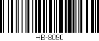 Código de barras (EAN, GTIN, SKU, ISBN): 'HB-8090'