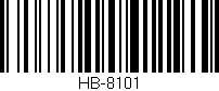 Código de barras (EAN, GTIN, SKU, ISBN): 'HB-8101'