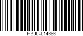 Código de barras (EAN, GTIN, SKU, ISBN): 'HB004014666'
