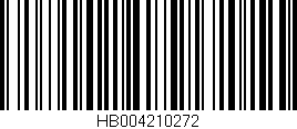 Código de barras (EAN, GTIN, SKU, ISBN): 'HB004210272'