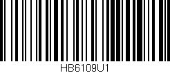 Código de barras (EAN, GTIN, SKU, ISBN): 'HB6109U1'