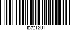 Código de barras (EAN, GTIN, SKU, ISBN): 'HB7212U1'