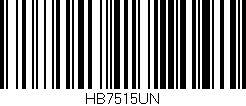 Código de barras (EAN, GTIN, SKU, ISBN): 'HB7515UN'