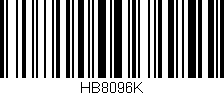 Código de barras (EAN, GTIN, SKU, ISBN): 'HB8096K'