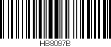 Código de barras (EAN, GTIN, SKU, ISBN): 'HB8097B'