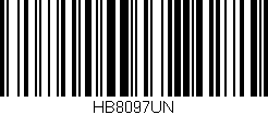 Código de barras (EAN, GTIN, SKU, ISBN): 'HB8097UN'