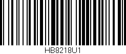 Código de barras (EAN, GTIN, SKU, ISBN): 'HB8218U1'