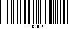 Código de barras (EAN, GTIN, SKU, ISBN): 'HB8308B'