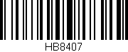 Código de barras (EAN, GTIN, SKU, ISBN): 'HB8407'