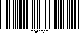 Código de barras (EAN, GTIN, SKU, ISBN): 'HB8607AB1'