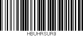Código de barras (EAN, GTIN, SKU, ISBN): 'HBUHRSUR9'