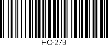 Código de barras (EAN, GTIN, SKU, ISBN): 'HC-279'