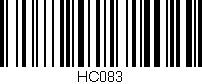 Código de barras (EAN, GTIN, SKU, ISBN): 'HC083'