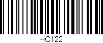 Código de barras (EAN, GTIN, SKU, ISBN): 'HC122'
