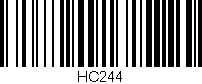 Código de barras (EAN, GTIN, SKU, ISBN): 'HC244'