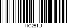 Código de barras (EAN, GTIN, SKU, ISBN): 'HC251U'